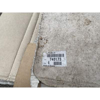 Genuine OE Peugeot 205 GTI rear bumper insert (chrome/grey) - 7451.73