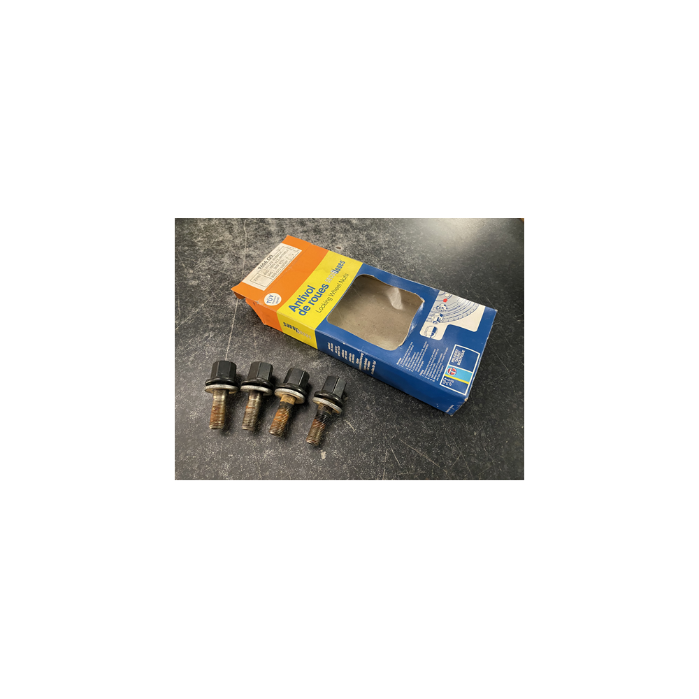 Genuine OE Peugeot 205 GTI 130 Locking Wheel Nuts (Set of 4) - 9606.Q0