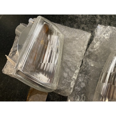 Genuine VALEO Peugeot 205 PH2 Front Indicator Lamps CLEAR *PAIR*