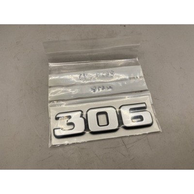 Genuine OE Peugeot 306 PH1 rear badge - 8659.YJ