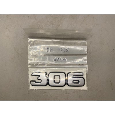 Genuine OE Peugeot 306 PH1 rear badge - 8659.YJ