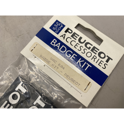 Genuine OE Peugeot 205 Mudflap Badge KIT - VAC684