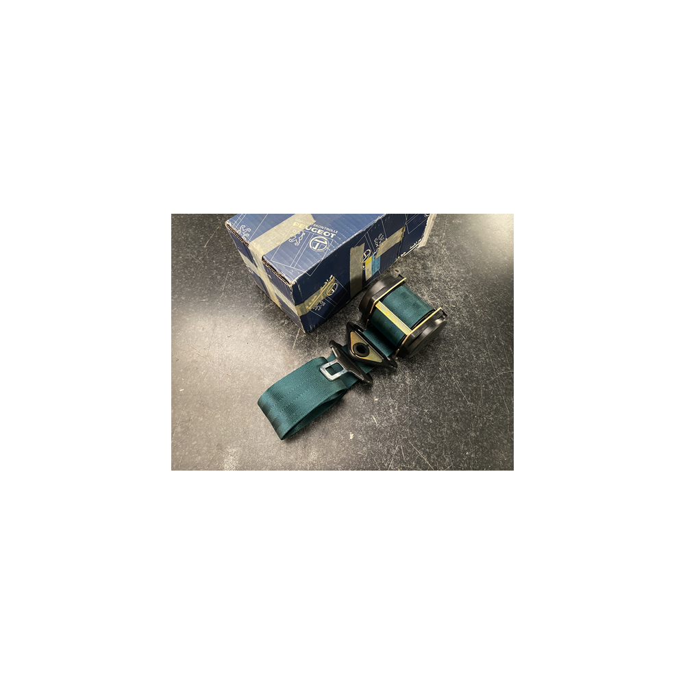 Genuine OE Peugeot 205 Front Safety Belt Right GREEN - 8971.S9