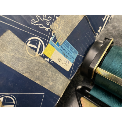 Genuine OE Peugeot 205 Front Safety Belt Right GREEN - 8971.S9