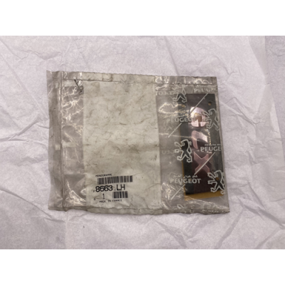 Genuine OE Peugeot GLX Badge Silver - 8663.LH