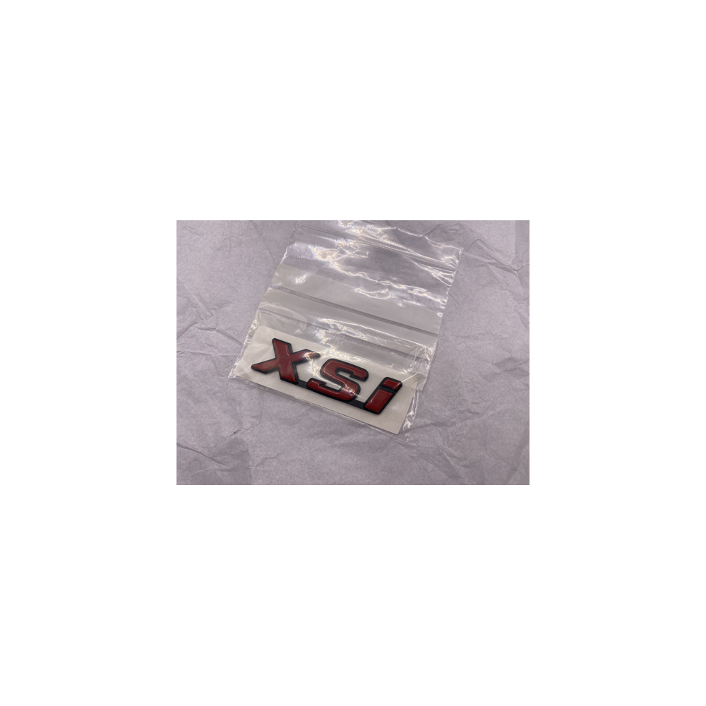Genuine OE Peugeot XSI Badge Red & Black Outline 90x25mm