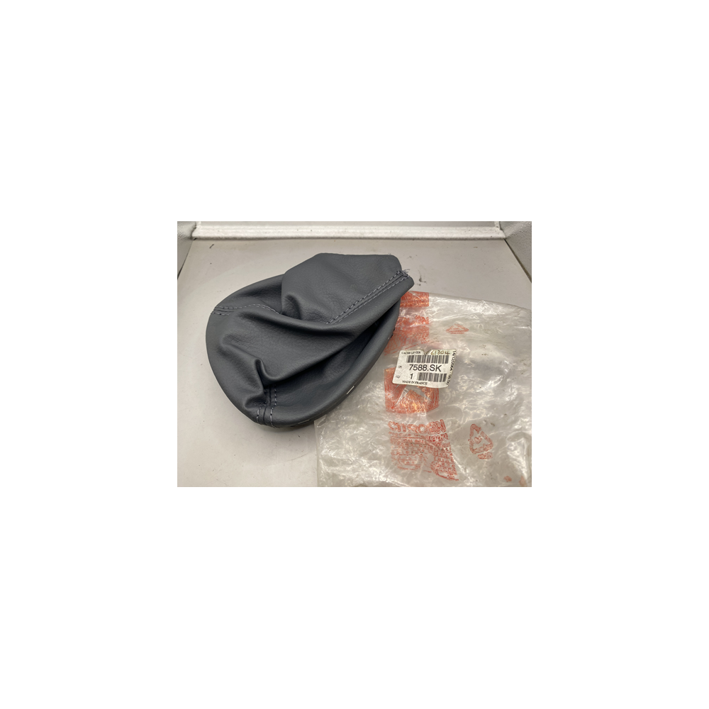 Genuine OE Citroen Leather Gear Gaiter Surround - Dark Grey - 7588.SK