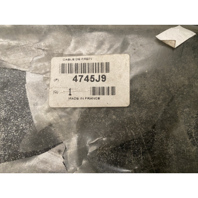 Genuine OE Citroen Xsara Handbrake Cable (drum) - 4745.J9