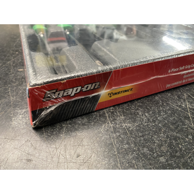 Snap On 6 piece soft grip combination screw driver set green - SGDX60BG