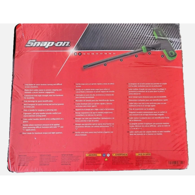 Snap-on 8-pc T10 - T45 TORX T-Handle/L-Shaped Hex Combo Soft Grip - AWSGT800A