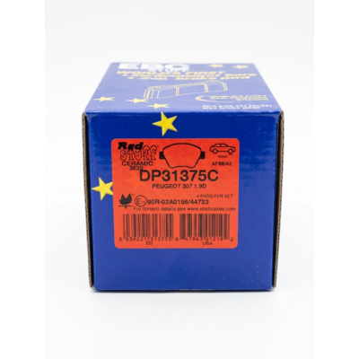Peugeot 206 GTI 180 EBC Redstuff Front Brake Pads - DP31375C