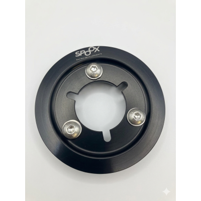Spoox Citroen Saxo VTS Billet Alloy Bottom Pulley (Underdrive) - BLACK