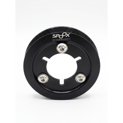 Spoox Citroen Saxo VTS Billet Alloy Bottom Pulley (Underdrive) - BLACK