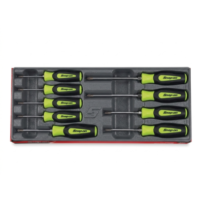 Snap On 9 Piece Torx Instinct Soft Grip Yellow Screwdriver Set  - SGDTX90BHV