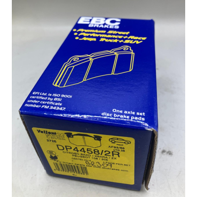 Peugeot 106 GTI / Rallye EBC Yellowstuff Rear Brake Pads - DP4458/2R