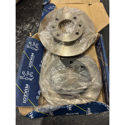 Genuine OE Peugeot 405 1.9 Mi16 Rear Brake Discs (PAIR) - 4246.G9