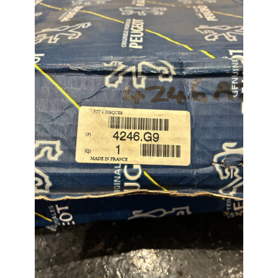Genuine OE Peugeot 405 1.9 Mi16 Rear Brake Discs (PAIR) - 4246.G9