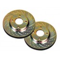 Citroen C2 VTR / VTS EBC TurboGroove Front Brake Discs (PAIR)