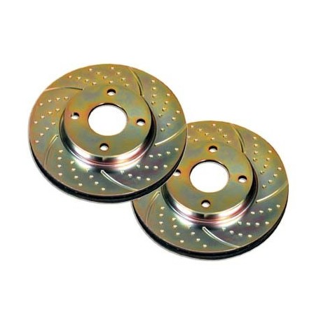 Peugeot 306 D-Turbo Grooved Front Brake Discs (PAIR)