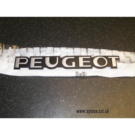 Brand New Genuine O/E Peugeot 205 tailgate badge 'Peugeot' - 8659.HK