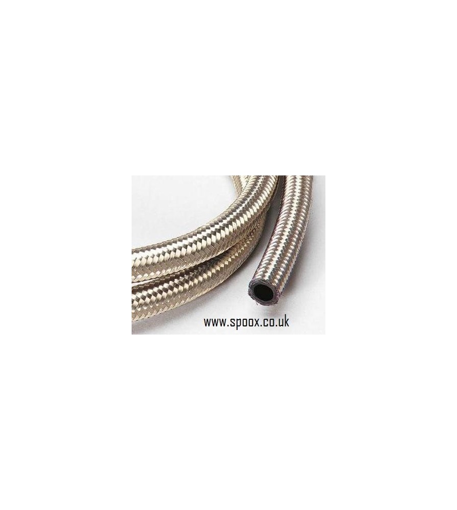 Stainless Steel Braided Rubber Hose JIC 10 Spoox Motorsport